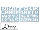 [PY02] PLANTILLA LIDERPAPEL ROTULACION 1700 LETRAS Y NUMEROS 50 MM