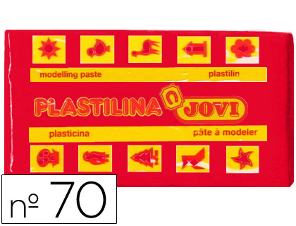 PLASTILINA JOVI 70 ROJO UNIDAD TAMAÑO PEQUEÑO