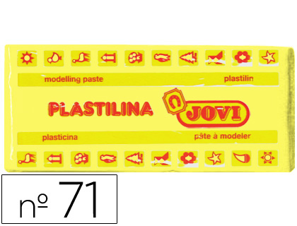 PLASTILINA JOVI 71 AMARILLO CLARO UNIDAD TAMAÑO MEDIANO