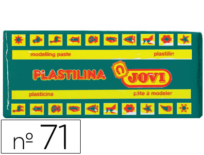 PLASTILINA JOVI 71 VERDE OSCURO UNIDAD TAMAÑO MEDIANO