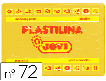 PLASTILINA JOVI 72 AMARILLO OSCURO UNIDAD TAMAÑO GRANDE