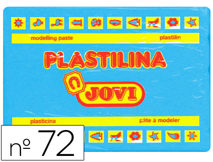 PLASTILINA JOVI 72 AZUL CLARO UNIDAD TAMAÑO GRANDE
