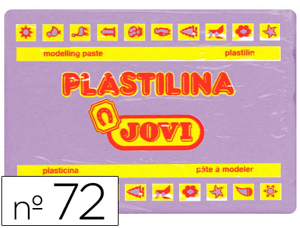 PLASTILINA JOVI 72 LILA UNIDAD TAMAÑO GRANDE