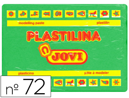 PLASTILINA JOVI 72 VERDE CLARO UNIDAD TAMAÑO GRANDE