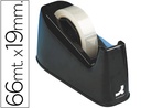 [KF11010] PORTARROLLO SOBREMESA Q-CONNECT PLASTICO PARA CINTAS DE 33 Y 66 MT COLOR NEGRO