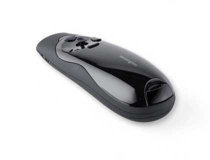 PUNTERO LASER KENSINGTON JOYSTICK HAZ DE LUZ ROJA ALCANCE 45 METROS COLOR NEGRO