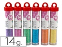 [PU04] PURPURINA LIDERPAPEL FANTASIA COLORES METALICOS PASTELES BOTE DE 14 GR