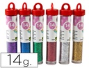 [PU03] PURPURINA LIDERPAPEL FANTASIA COLORES METALICOS SURTIDOS BOTE DE 14 GR