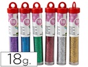 [PU05] PURPURINA LIDERPAPEL FANTASIA COLORES METALICOS SURTIDOS BOTE DE 18 GR