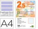 [RF26] RECAMBIO LIDERPAPEL A4 PAUTAGUIA 100 HOJAS 75 G/M2 CUADRICULADO PAUTADO 2,5 MM CON MARGEN 4 TALADROS