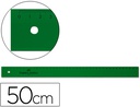 [815] REGLA FABER CASTELL 50 CM PLASTICO VERDE