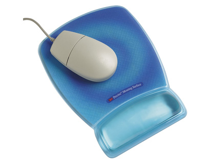 REPOSAMUÑECAS 3M PARA RATON AZUL FLUORESCENTE CON SUPERFICIE DE PRECISION MWJ30
