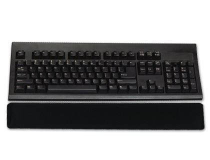 REPOSAMUÑECAS DE GEL Q-CONNECT COLOR NEGRO 475X80X250 MM