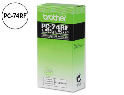 REPUESTO FAX T104/106 BROTHER DE TRANSFERENCIA TERMICA 4 BOBINAS DURACION 140 PAGINAS