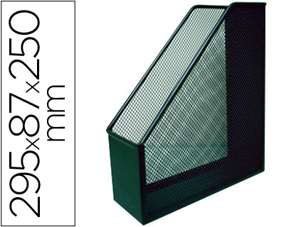 REVISTERO METALICO Q-CONNECT REJILLA NEGRO 79X289X250 MM