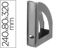 [KF04208] REVISTERO PLASTICO Q-CONNECT GRIS OPACO