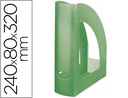 [KF04212] REVISTERO PLASTICO Q-CONNECT VERDE TRANSLUCIDO