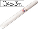 [69614] ROLLO ADHESIVO AIRONFIX TRANSPARENTE REMOVIBLE 69614 ROLLO 0,45 X 3MT
