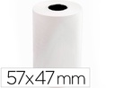 [2355 KF00855] ROLLO SUMADORA TERMICO Q-CONNECT 57 MM ANCHO X 47MM DIAMETRO PARA MAQUINAS TARJETADE CREDITOS SIN BISFENOL A
