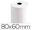 [2362 KF00853] ROLLO SUMADORA TERMICO Q-CONNECT 80 MM ANCHO X 60 MM DIAMETRO SIN BISFENOL A