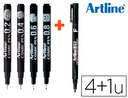 [EK-280/3W + 1 853] ROTULADOR ARTLINE COMIC PEN CALIBRADO MICROMETRICO NEGRO BOLSA DE 3 UDS 0,2 0,4 0,8 + PERMANENTE 853