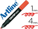[EK-660 R] ROTULADOR ARTLINE FLUORESCENTE EK-660 ROJO PUNTA BISELADA
