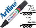 [100-N] ROTULADOR ARTLINE MARCADOR PERMANENTE 100 NEGRO -PUNTA BISELADA