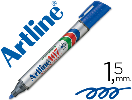 ROTULADOR ARTLINE MARCADOR PERMANENTE 107 AZUL -PUNTA REDONDA