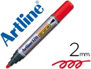 [170-R] ROTULADOR ARTLINE MARCADOR PERMANENTE 170 ROJO -PUNTA REDONDA 2 MM -ANTISECADO