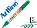 [EK-70 V] ROTULADOR ARTLINE MARCADOR PERMANENTE EK-70 VERDE -PUNTA REDONDA 1.5 MM -PAPEL METAL Y CRISTAL