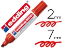 [500-02] ROTULADOR EDDING MARCADOR PERMANENTE 500 ROJO PUNTA BISELADA 7 MM