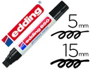 [850-01] ROTULADOR EDDING MARCADOR PERMANENTE 850 NEGRO PUNTA BISELADA 5-15 MM RECARGABLE