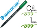 [3175] ROTULADOR STAEDTLER LUMOCOLOR RETROPROYECCION PUNTA DE FIBRAPERMANENTE 317-5 VERDE PUNTA MEDIA REDONDA 0.8-1 MM