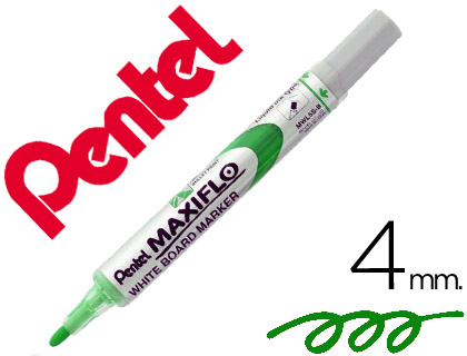 ROTULADOR MAXIFLO PENTEL PARA PIZARRA BLANCA COLOR VERDE