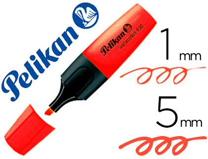 ROTULADOR PELIKAN FLUORESCENTE TEXTMARKER 490 ROJO