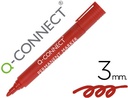 [KF26047] ROTULADOR Q-CONNECT MARCADOR PERMANENTE ROJO PUNTA REDONDA 3 MM