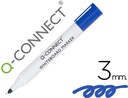 [KF26036] ROTULADOR Q-CONNECT PIZARRA BLANCA COLOR AZUL PUNTA REDONDA 3 MM
