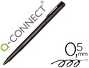 [KF01068] ROTULADOR Q-CONNECT RETROPROYECCION PUNTA FIBRA SUPER FINA REDONDA 0,5 MM PERMANENTE NEGRO