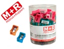 [03040090] SACAPUNTAS M+R 304 PLASTICO RECTANGULAR 1 USO COLORES SURTIDOS