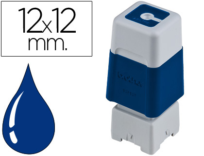 SELLO AUTOMATICO BROTHER 12 MM X 12 MM AZUL