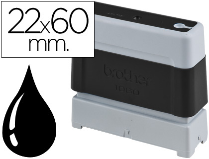 SELLO AUTOMATICO BROTHER 22 MM X 60 MM NEGRO