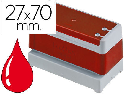 SELLO AUTOMATICO BROTHER 27 MM X 70 MM ROJO