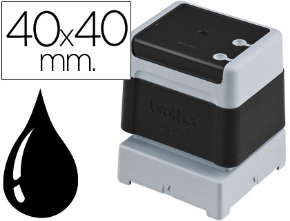 SELLO AUTOMATICO BROTHER 40 MM X 40 MM NEGRO