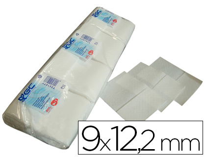 SERVILLETA MINI GC BLANCA 9X12'2 CM 1 CAPA PAQUETE DE 400 UNIDADES