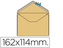 [SB44] SOBRE LIDERPAPEL N.23 CREMA C6 114X162 MM ENGOMADO SOLAPA DE PICO CAJA DE 500 UNIDADES