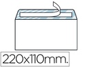 [SB05] SOBRE LIDERPAPEL N.2 BLANCO DIN AMERICANO 110X220MM TIRA DE SILICONA OPEN SYSTEM CAJA DE 500 UNIDADES