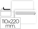 [SB86] SOBRE LIDERPAPEL N 2 BLANCO DIN AMERICANO 110X220 MM TIRA DE SILICONA PAQUETE DE 25 UNIDADES