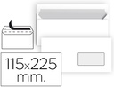 [SB90] SOBRE LIDERPAPEL N 4 BLANCO AMERICANO VENTANA DERECHA 115X225 MM TIRA DE SILICONA PAQUETE DE 25 UNIDADES