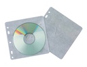 [KF02208] SOBRE PARA 2 CD Q-CONNECT POLIPROPILENO CON SOLAPA MULTITALADRO Y FORRO PROTECTOR-PACK DE 40 UNIDADES