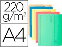 [47970E] SUBCARPETA CARTULINA CON BOLSA EXACOMPTA DIN A4 COLORES SURTIDOS 210 GR